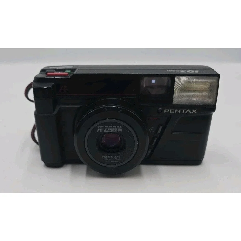 Pentax IQZoom AF Zoom Macro 35mm Film Camera 35-70mm Lens Tested Working